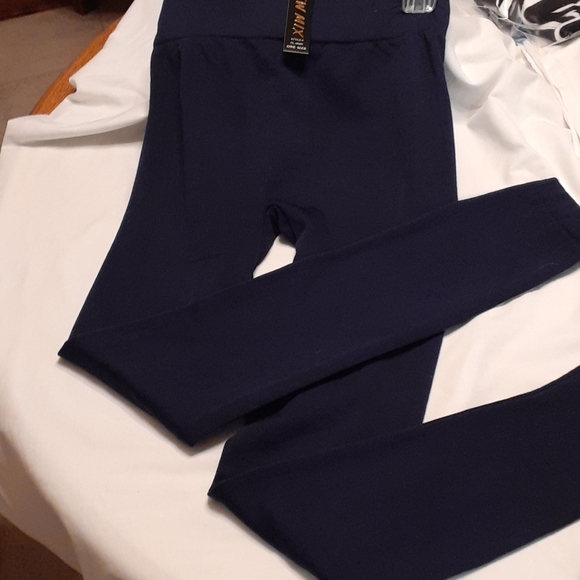 🔥Mixed Print Blouse, Lg. Pants  Navy Blue. OS - Picture 5 of 12